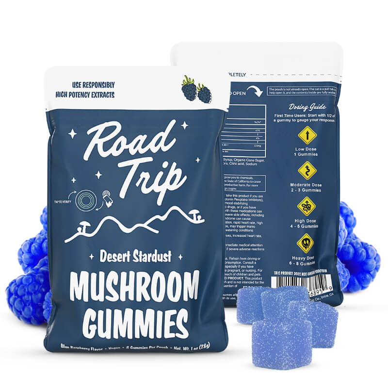 Blue Raspberry Road Trip Mushroom Gummies deliver bold flavor, clarity, and a balanced, feel-good nootropic experience.