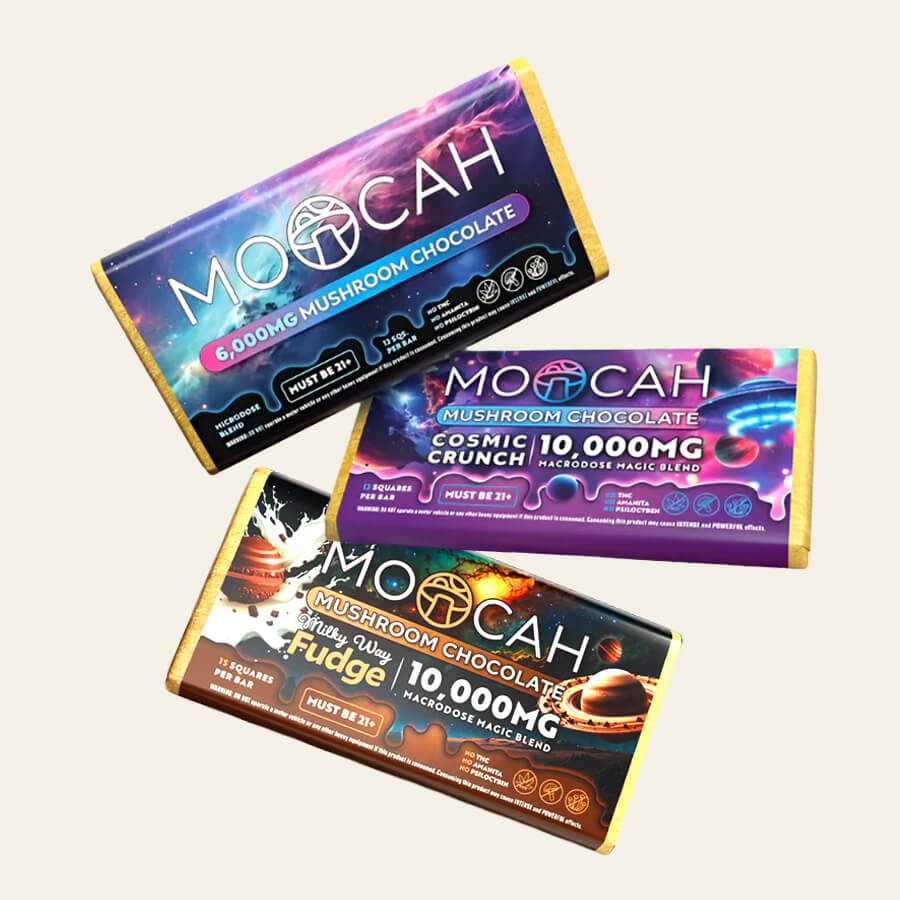 Moocah Mushroom Chocolate Bars