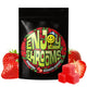Enjoy Shrooms Bulk Strawberry Mushroom Gummies 50 count bag with juicy cosmic strawberry design.