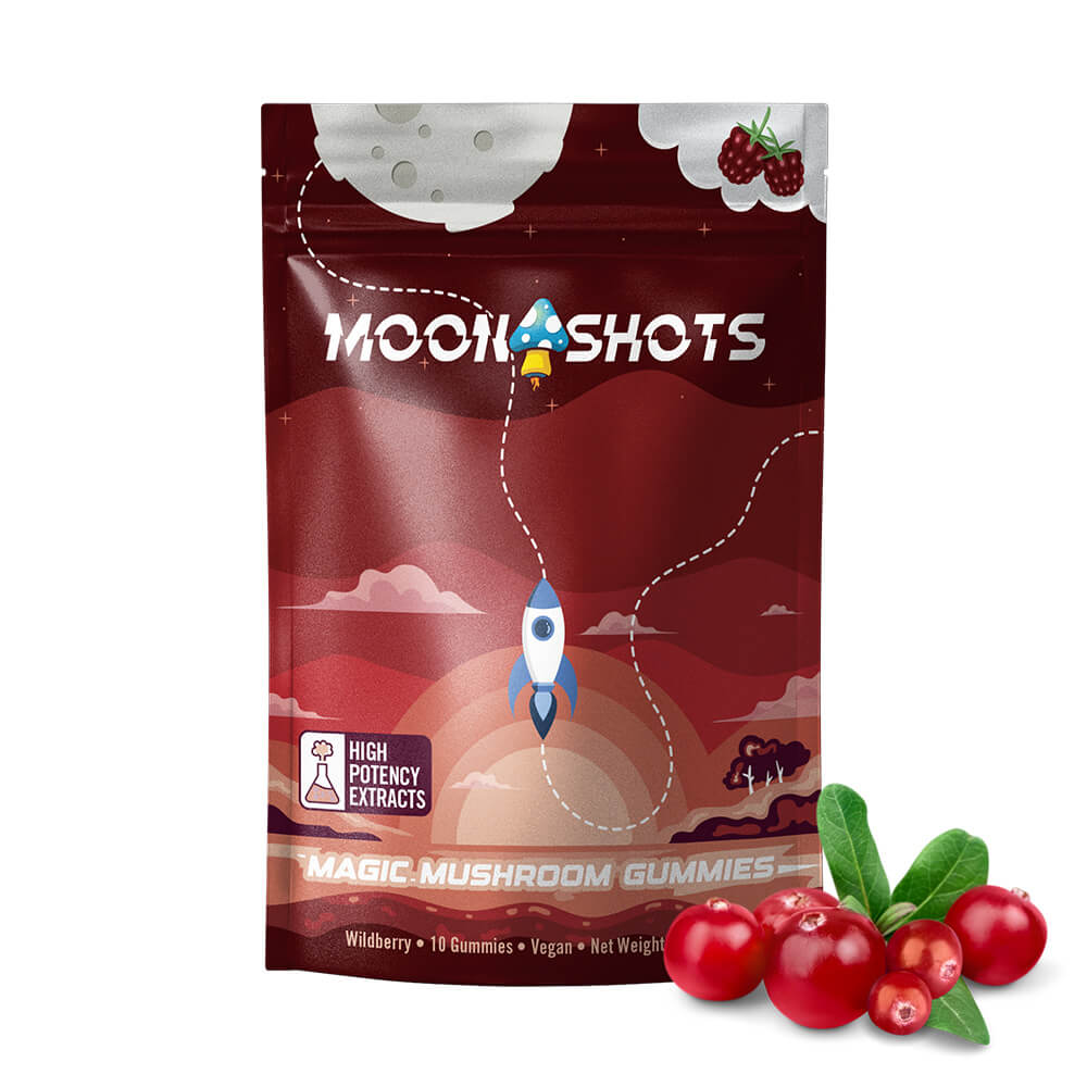 Moonshots Mushroom Gummies – Wildberry - 10 Count