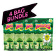 Four bag bundle of Mushies Mushroom Gummies with a '4 Bag Bundle' banner above them.