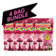 Four packages of strawberry Mushies Mushroom Gummies with a pink banner indicating a bundle.