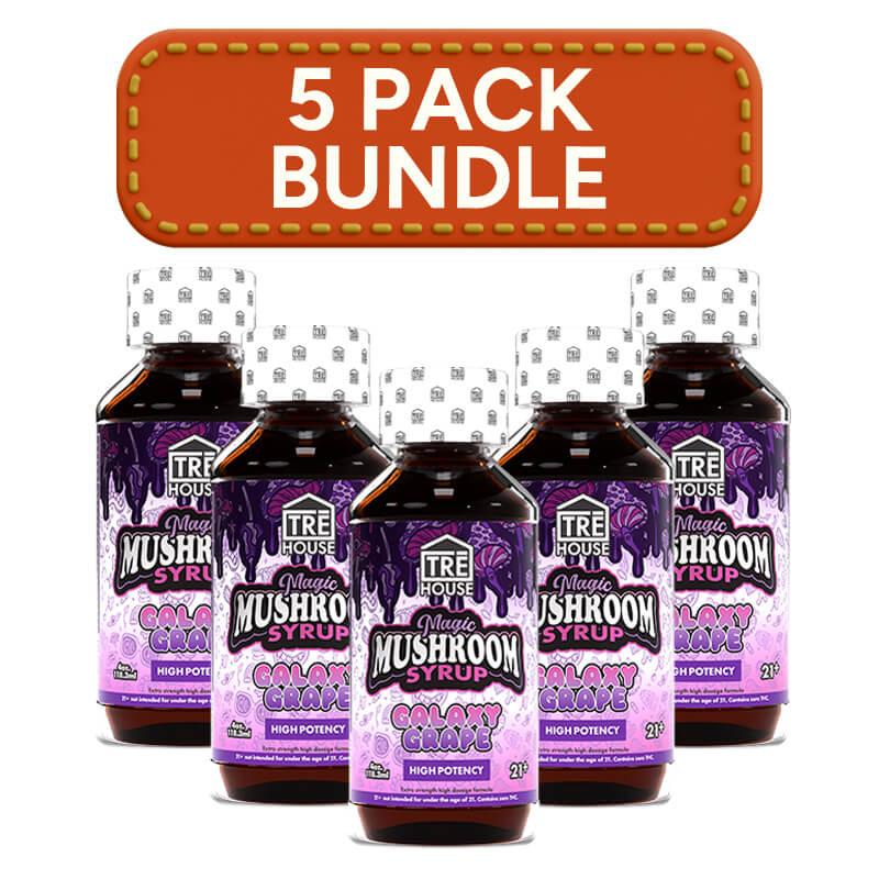 Tre house bulk, Mushroom syrup, five-bottle deal. Save $30.00 per order compared to the regular price.