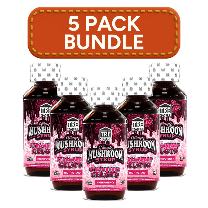 Tre House High Potency Mushroom Syrup, 5-bottle Bundle, saves you $30.00 off the regular price.