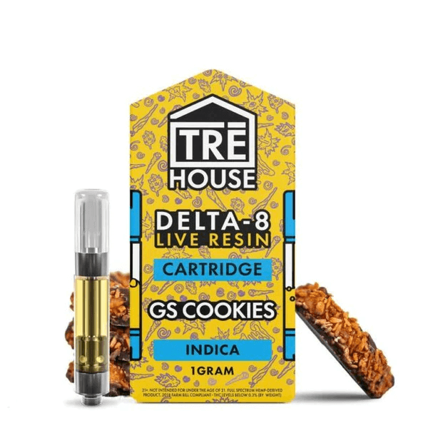 girl scout cookies strain live resin delta 8 cart from Tre House cannabis brand