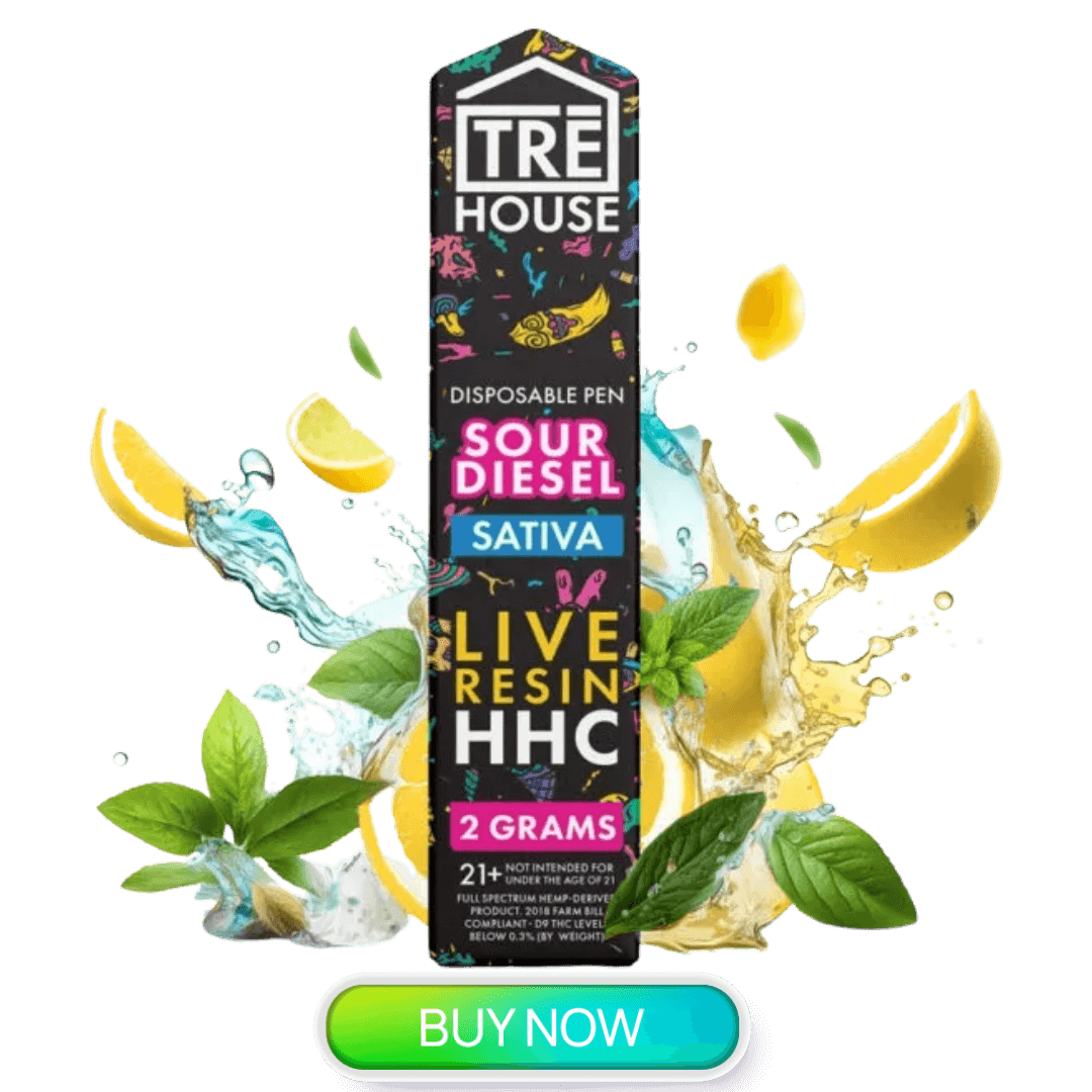 Tre House Live Resin HHC Disposable Sour Diesel